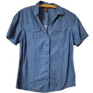 Bit & Bridle Western Womens Denim Shirt